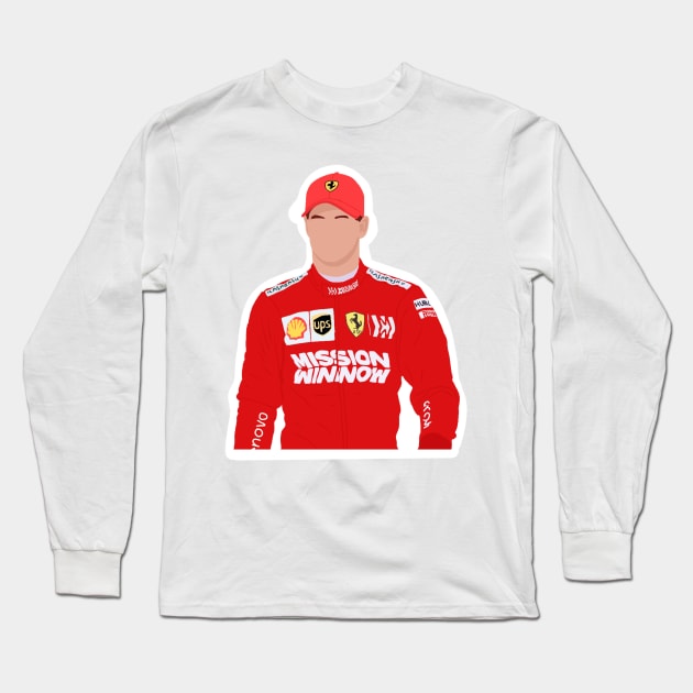 Mick Schumacher for Ferrari Long Sleeve T-Shirt by royaldutchness